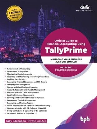 Official Guide To Financial Accounting Using Tallyprime