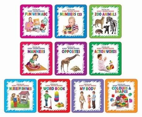 Kiddy Board Book - (10 Titels) Pack : Early Learning Children Book