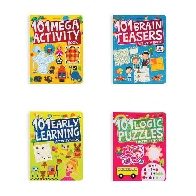 101 Activity Books - (A set of 4 Books) : Interactive & Activity  Children Book