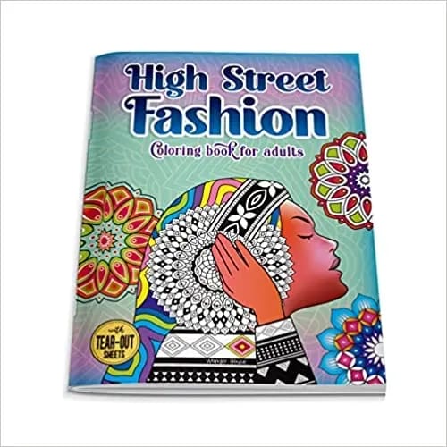 High Street Fashion Coloring Book For Adults