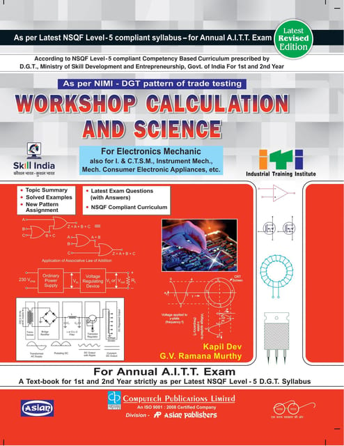 W-Shop Calculation & Sc. (Electronic & I.C.T.S.M.)(Nsqf- 5 Syll.)