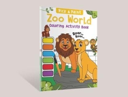 Pick and Paint Coloring Activity Book for Kids Zoo World