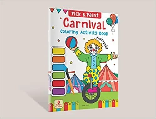 Pick And Paint Coloring Activity Book For Kids Carnival