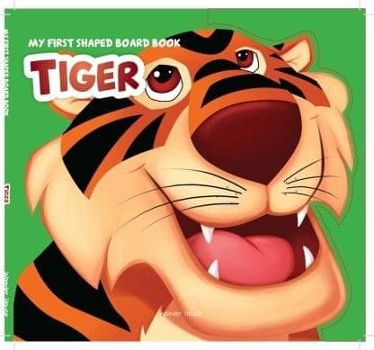 My First Shaped Board Book - Tiger, Die-Cut Animals, Picture Book for Children - By Miss & Chief