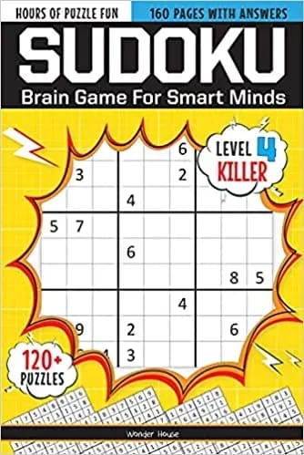 Sudoku Brain Games For Smart Minds Level 4 Killer Brain Booster Puzzles For Kids