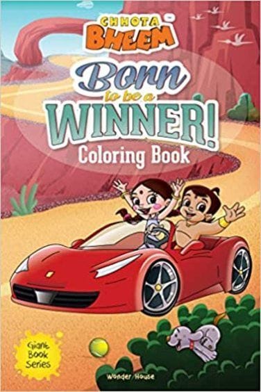 Chhota Bheem Born To Be A Winner: Jumbo Size Coloring Book For Children (Giant Book Series)