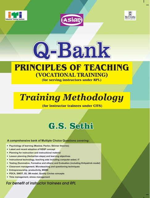 Qbank P.O.T./Training Methodology (Mcqs With Key)