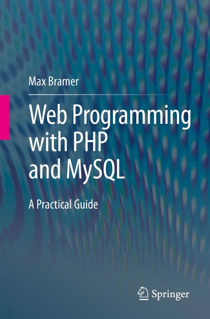 Web Programming using PHP & MYSQL