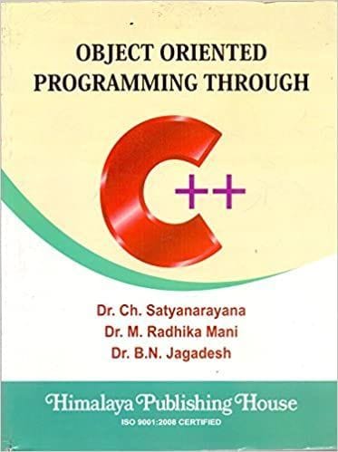 Object Oriented Programming Through C ++