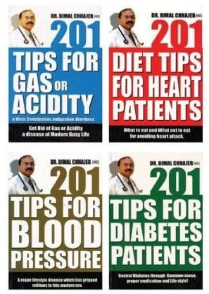 201 Tips For Heart, Gas, Diabetes, Blood Patients (4 Books Set)  (English, Paperback, Dr. Bimal Chhajer)