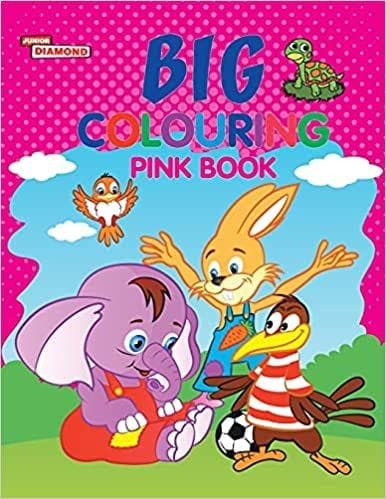 Big Colouring Pink Book For 5 To 9 Years Old Kids Fun Activity And Colouring Book For Children