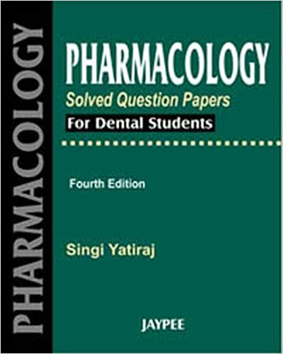 Pharmacology Solved Question Papers for Dental Students