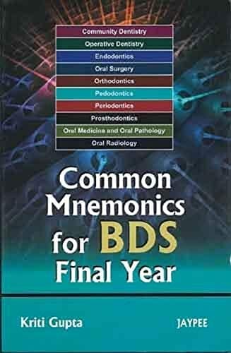 Common Mnemonics For Bds Final Year