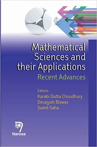 Mathematical Sciences and their Applications:Recent Advances   330pp/HB