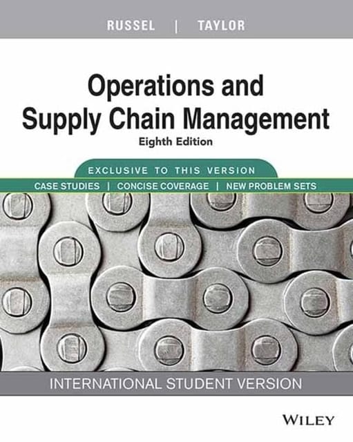 Operations & Supply Chain Management