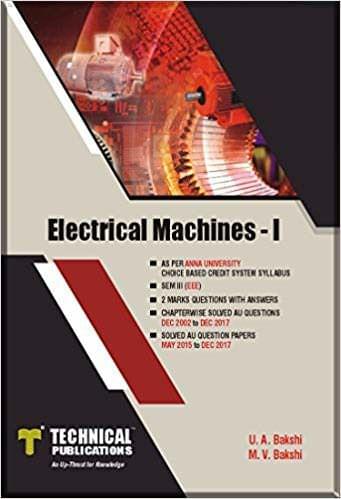 Electrical Machines - I for AU (SEM-I EEE COURSE-2017)