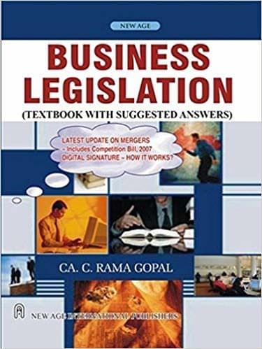 Business Legislation: Textbook of Suggested Answers