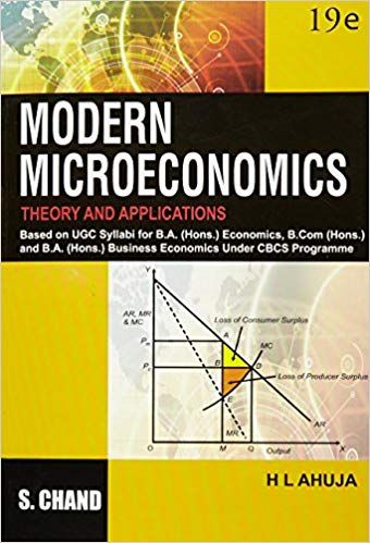 Modern Micro Economics Theory & Appns.