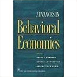 Advances in Behaviour Economics