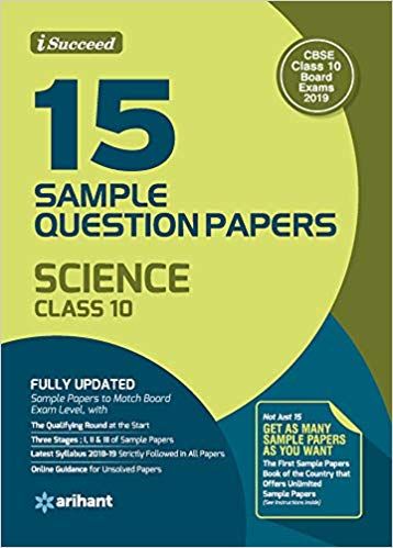 15 Sample Question Paper Science Class 10th CBSE